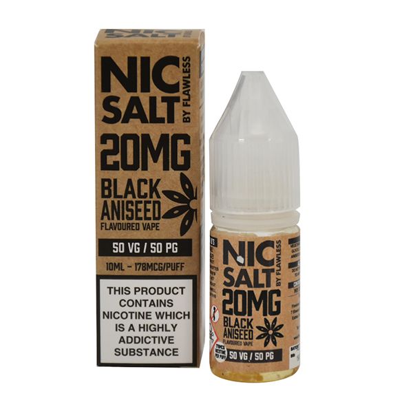 Nic Salt - Black Aniseed 10ml By Flawless