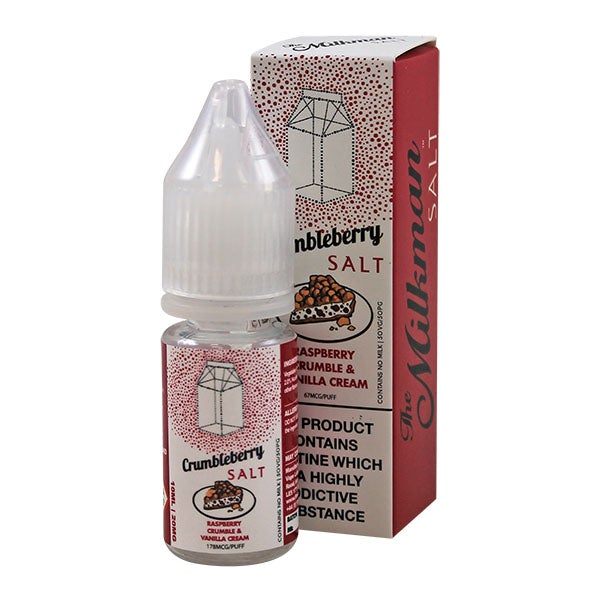 The Milkman Salt Crumbleberry - Raspberry Crumble & Vanilla Cream 10ml