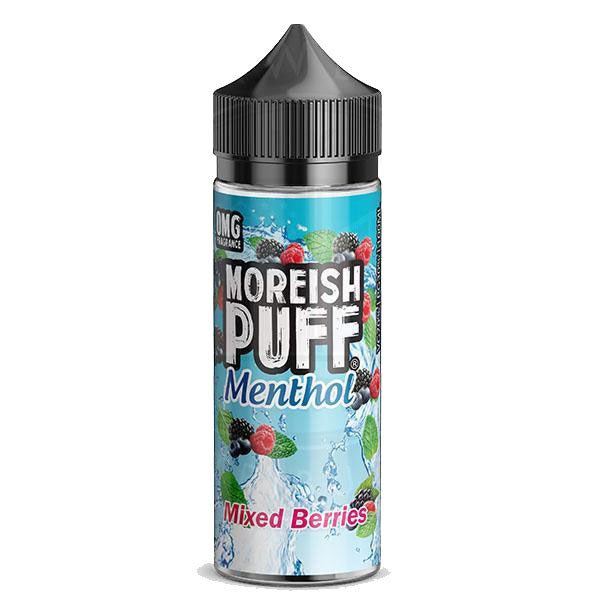 Moreish Puff Menthol Mixed Berries 0mg 100ml Shortfill E-liquid