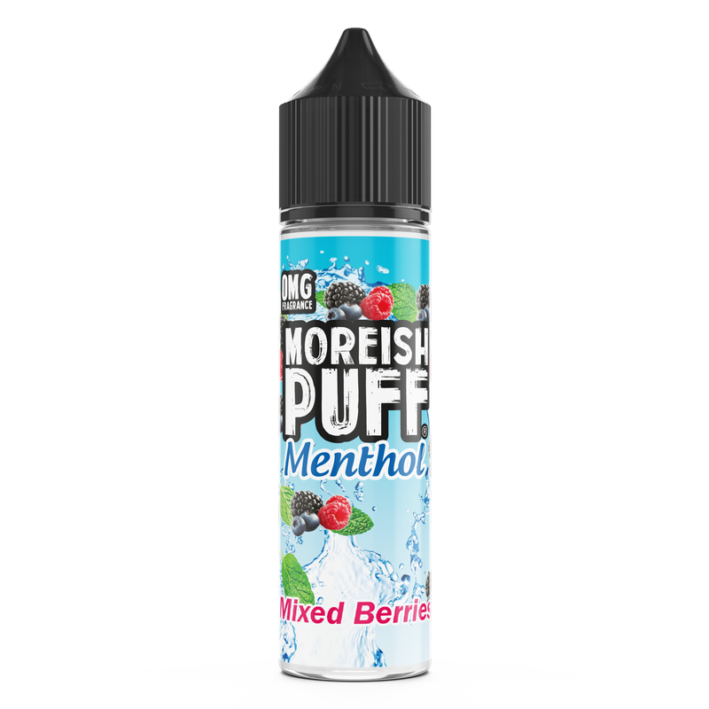 Moreish Puff Menthol Mixed Berries 0mg 50ml Shortfill E-liquid