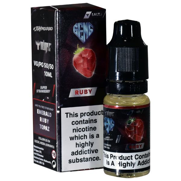 Dr Vapes Nic Salt  Gems Ruby- Super Strawberry 10ml