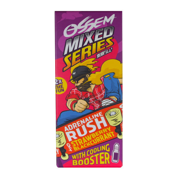 Ossem Mixed Series- Adrenaline Rush (Strawberry Blackcurrant) 0mg 50ml Shortfill