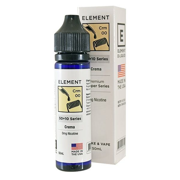 Element E-Liquid - Crema 0mg 50ml Shortfill