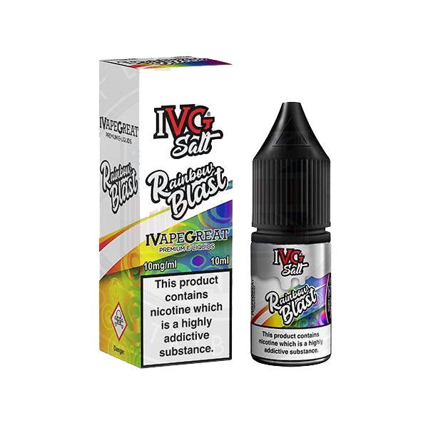 I VG Salt Rainbow Blast 10mg 10ml TPD Compliant e-liquid