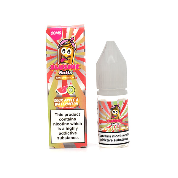 Slushie Salts Limited Edition Sour Apple & Watermelon 10ml E-Liquid