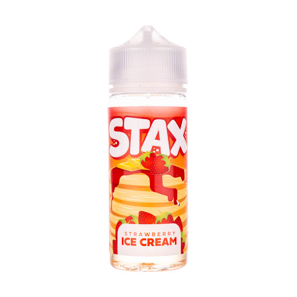 Stax Strawberry Ice Cream Pancakes 0mg 100ml Shortfill E-Liquid