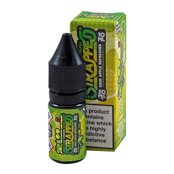 Strapped Candy Powered Nic Salt - Sour Apple Refresher 20mg 10ml E-liquid