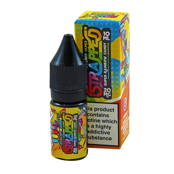 Strapped Candy Powered Nic Salt - Super Rainbow Candy 20mg 10ml E-liquid