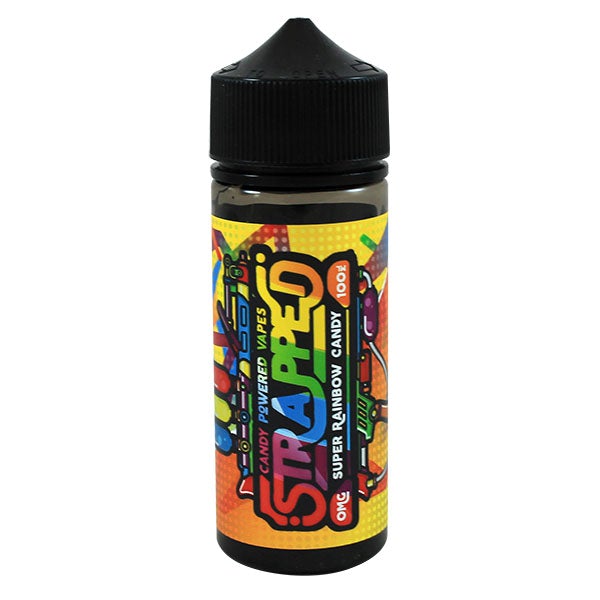 Super Rainbow Candy E liquid by Strapped 100ml Short fill