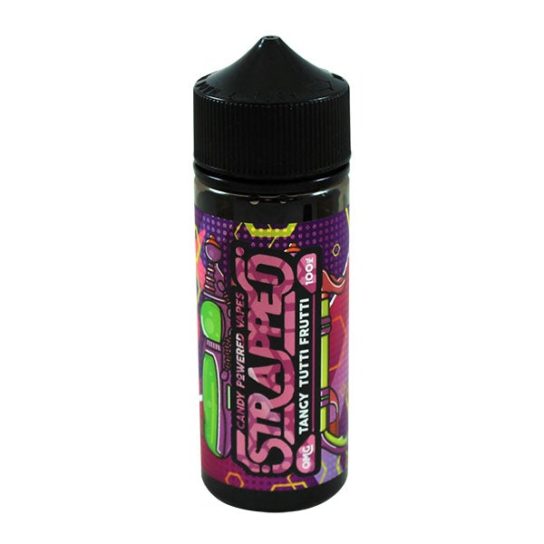 Strapped Candy Powered - Tangy Tutti Frutti 0mg 100ml Shortfill E Liquid