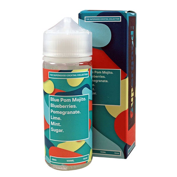 Supergood Blue Pom Mojito 0mg 100ml Shortfill E-Liquid