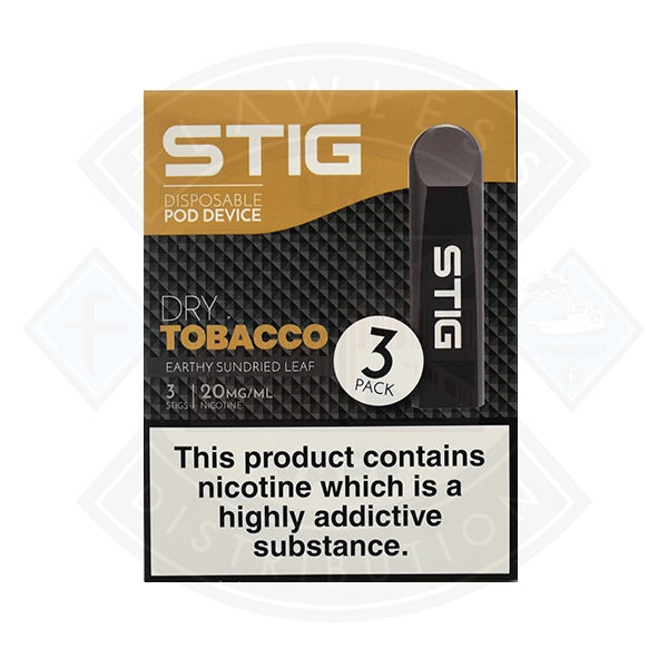 Stig Disposable Pod Device - Dry Tobacco 1.2ml 3 pack