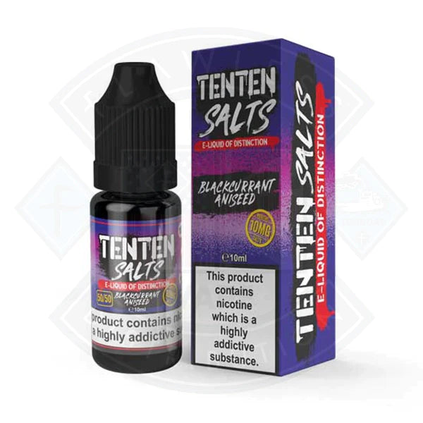 TENTEN Salts E-Liquid of Distinction Blackcurrant Aniseed 10ml