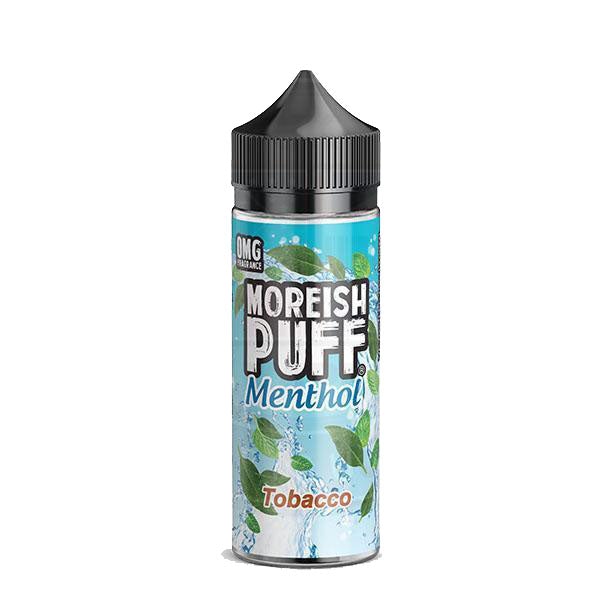 Moreish Puff Menthol Tobacco 0mg 100ml Shortfill E-liquid