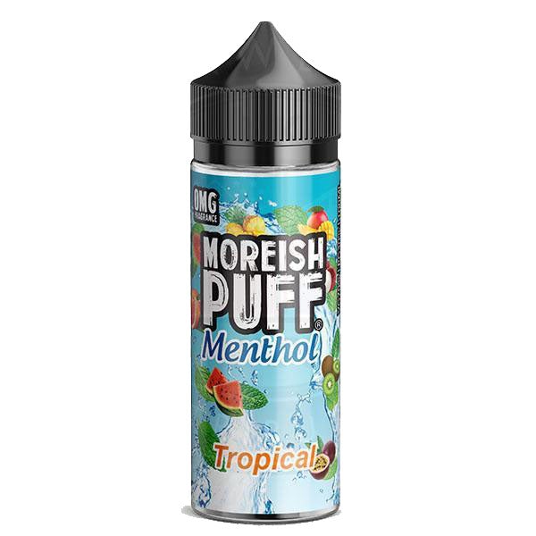 Moreish Puff Menthol Tropical 0mg 100ml Shortfill E-liquid