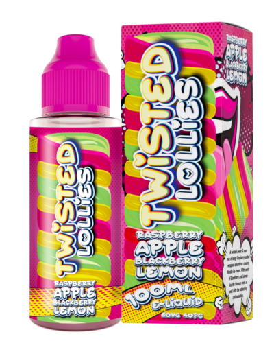 Twisted Lollies- Raspberry Apple Blackberry N Lemon 100ml Shortfill E-Liquid