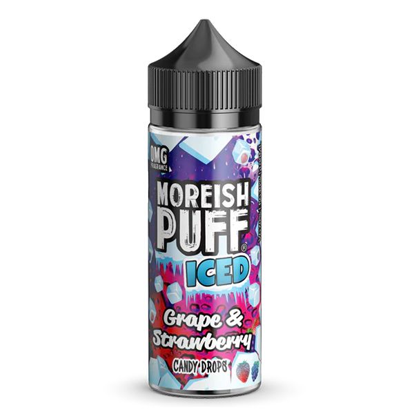 Moreish Puff ICED Grape Strawberry Candy Drops 100ml shortfill