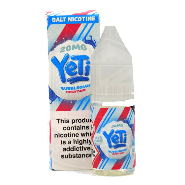 Yeti Salt - Bubblegum Candy Cane 10ml E Liquid