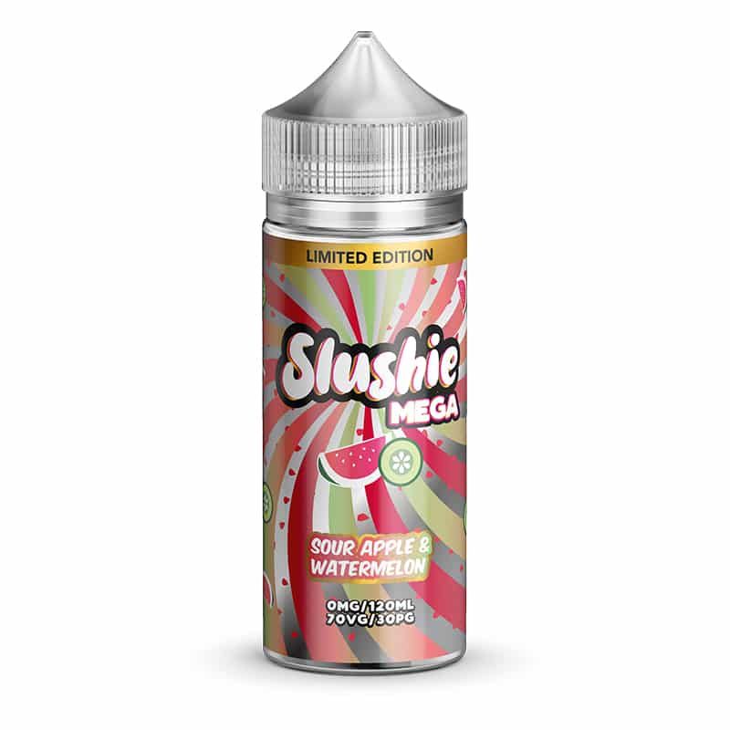 Slushie Mega Limited Edition Sour Apple and Watermelon 0mg 100ml Shortfill