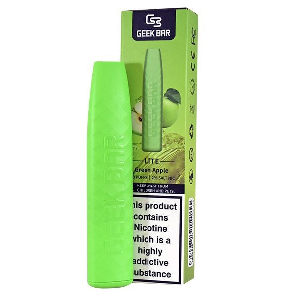 Geek Bar Lite Disposable Vape Green Apple 2% Salt Nic/1.8ml