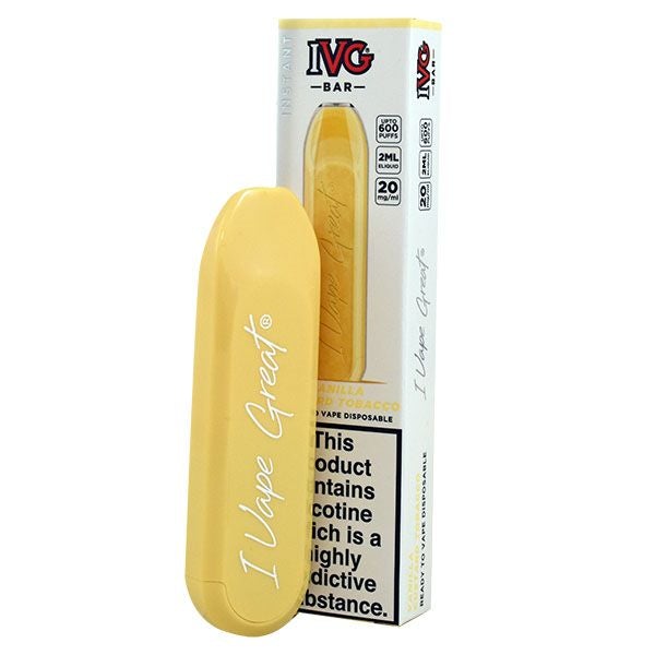 IVG Bar Disposable Vanilla Custard Tobacco 20mg 2ml