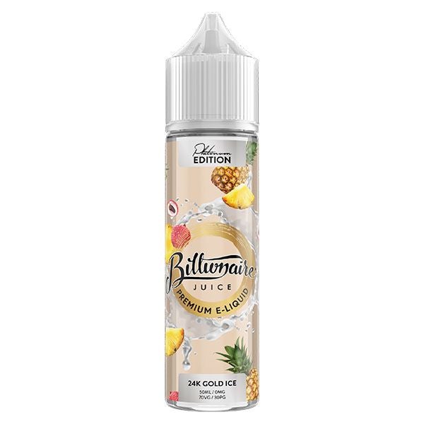 Billionaire Juice Platinum Series - 24K Gold Ice 0mg 50ml Shortfill