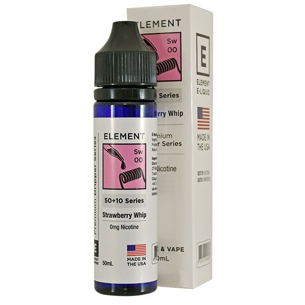 Element E-Liquid - Strawberry Whip 0mg 50ml Shortfill