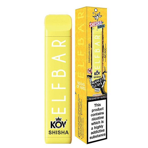 Elf Bar NC600 KOV Shisha Range Disposable Device