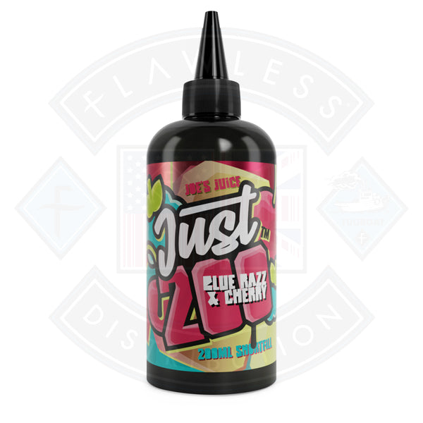 Joe's Juice Just 200 - Blue Razz & Cherry 0mg 200ml Shortfill