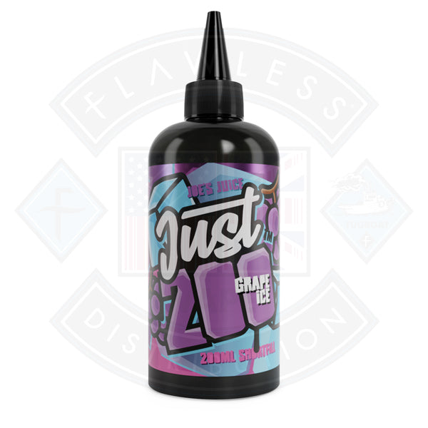 Joe's Juice Just 200 - Grape ICE 0mg 200ml Shortfill