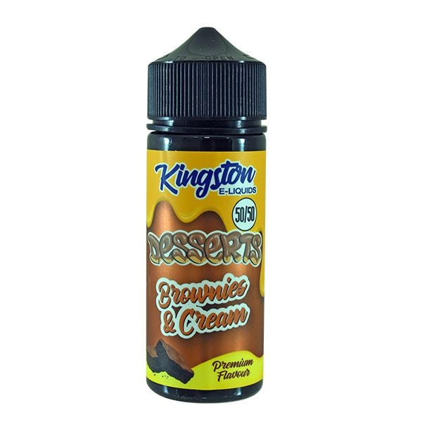 Kingston Desserts - Brownies & Cream 0mg 100ml 50/50 Shortfill E-Liquid