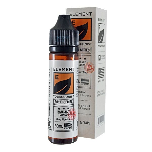 Element Tobacconist - Hazelnut Tobacco 0mg 50ml Shortfill