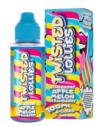 Twisted Lollies- Blueberry Apple Melon Strawberry  100ml Shortfill E-Liquid